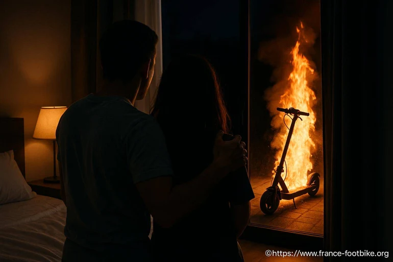 Incendie à rambouillet : la batterie d'une trottinette électrique s'enflamme en pleine nuit