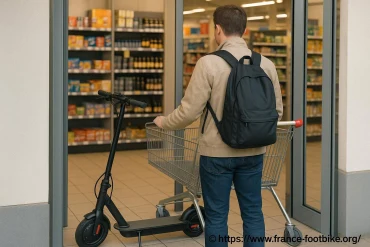 Où mettre sa trottinette électrique dans les magasins ?