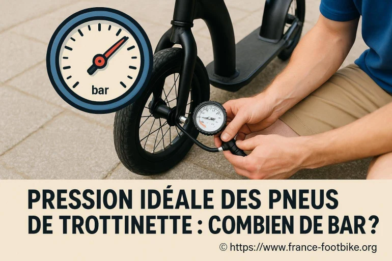 Pression idéale des pneus de trottinette : combien de bars faut-il mettre ?