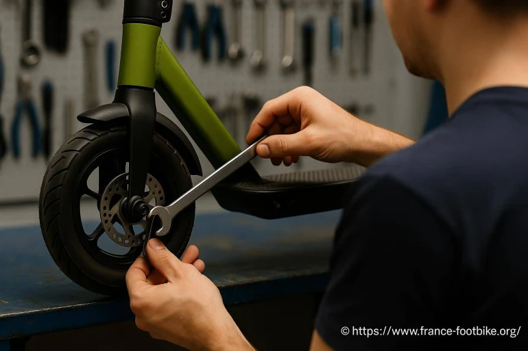 Où faire changer la roue de sa trottinette ?