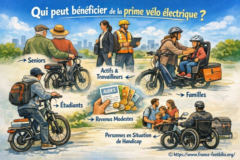 Qui peut bénéficier de la prime vélo électrique ?