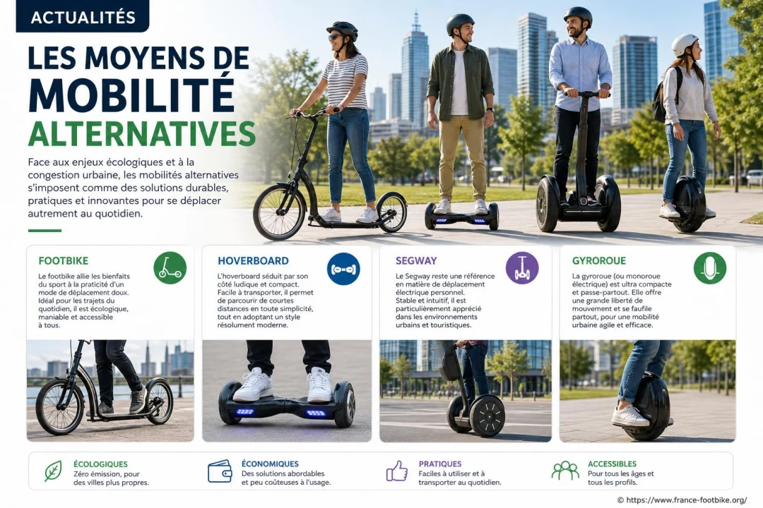 Actualités sur les moyens de mobilité alternatives