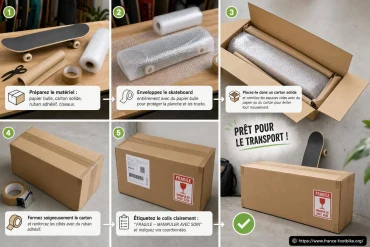 Comment emballer un skateboard pour le transport ?