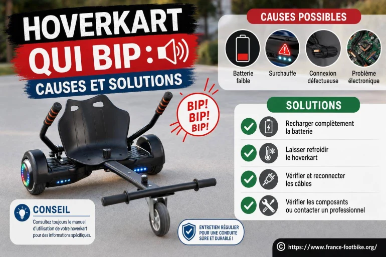 Hoverkart qui bip : quelles sont les causes et les solutions ?