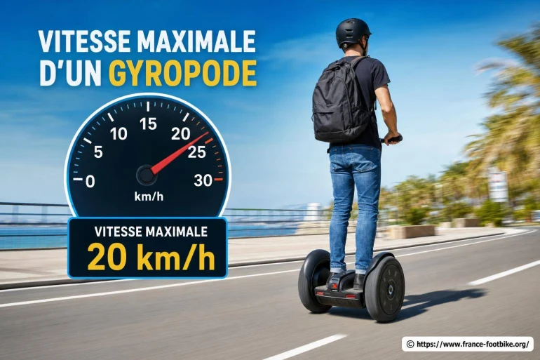 Quelle est la vitesse maximale d’un gyropode ?