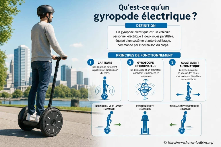 Qu’est-ce qu’un gyropode électrique ? Définition et principes
