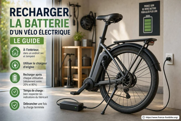 Recharger la batterie d’un vélo électrique : le guide pratique