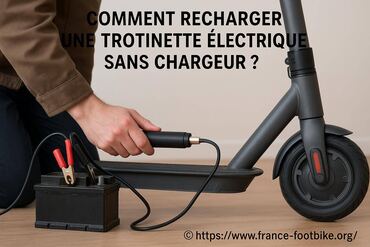 Comment recharger une trottinette électrique sans chargeur ?