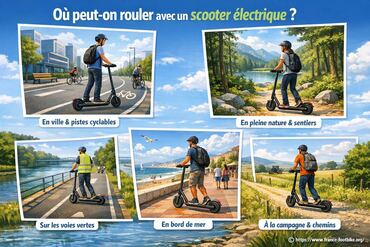 Où peut-on rouler avec un scooter électrique ?