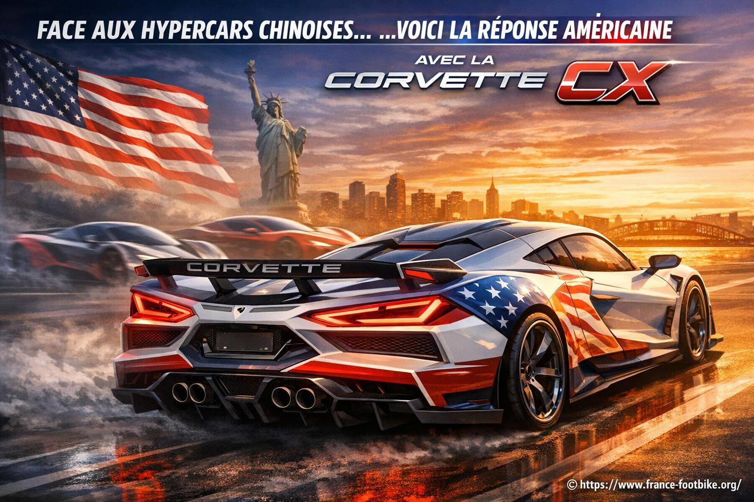 Face aux hypercars chinoises, la corvette cx incarne la réponse américaine électrique