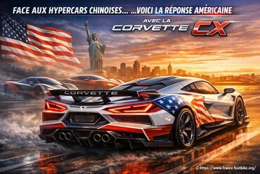 Face aux hypercars chinoises, la corvette cx incarne la réponse américaine électrique